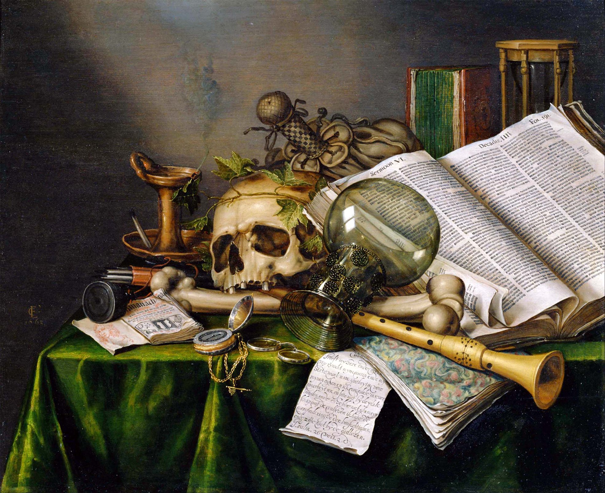 Vanitas Negative — memento of impermanence